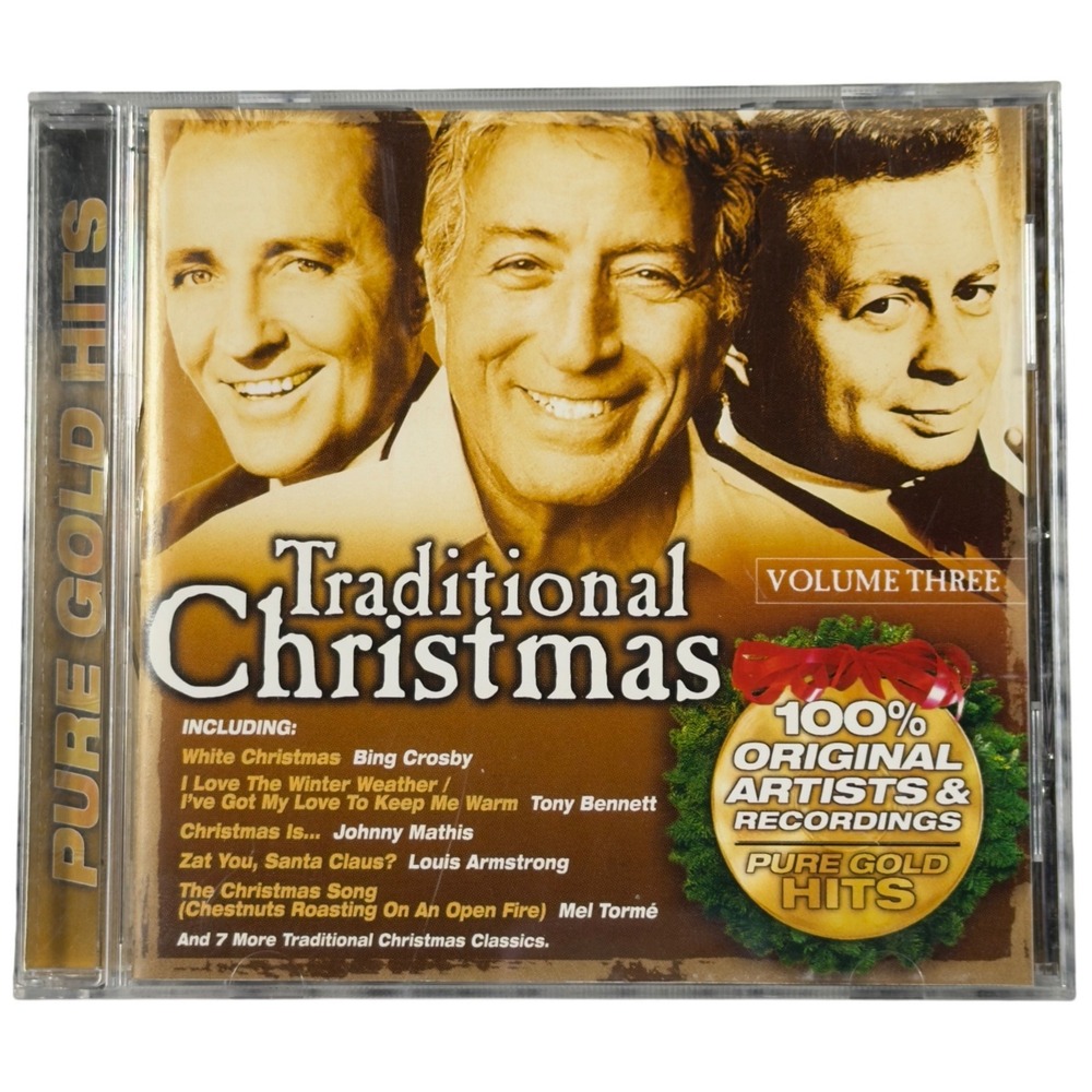Traditional Christmas Vol 3 CD Pure Gold Hits Original Artists Bing Crosby 2001
